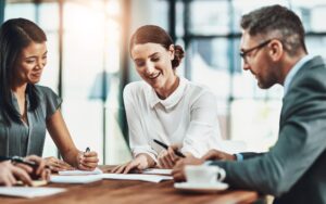 business people contract partnership meeting paperwork signature agreement legal policy women man documents compliance report client investment negotiation proposal 590464 405033
