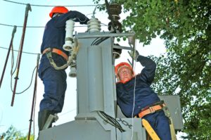 electricians electrical substation replace damaged insulator 271853 1869 1