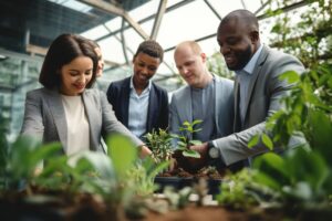 group multiethnic businesspeople discussing about financial strategy renewable power sustainable 629685 31994