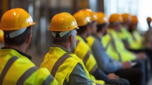 industrial workers attending safety training session 1357756 2702