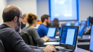 it training session where participants learn about network security cloud computing software development 1214173 55236