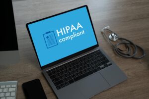 laptop with word hipaa it table hospital 36325 5385