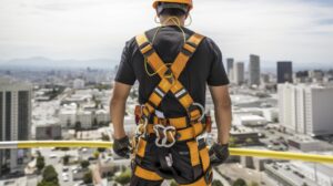 male worker rope access industrial working height tank oil wearing harness helmet safety equipme 33835 1462 1
