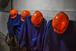 miner s overalls with orange helmets miner s clothing 98890 61