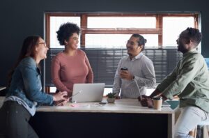 people together laptop coworking ideas project portfolio creativity career online business group teamwork tech brainstorming collaboration meeting web agency 590464 452827