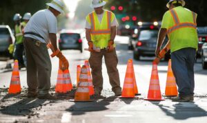 road construction project workers machines work road 976492 100992